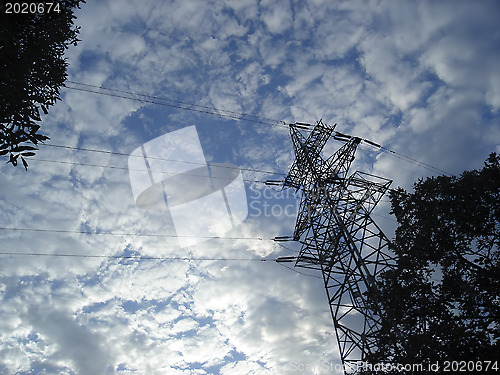 Image of High-voltage tower