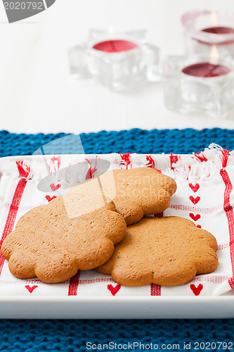 Image of Gingerbread biscuits on plate