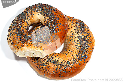 Image of bagels with poppy seeds