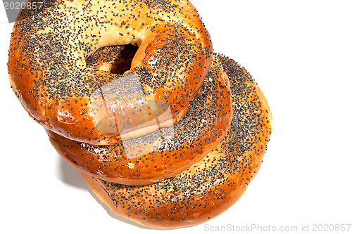 Image of bagels with poppy seeds