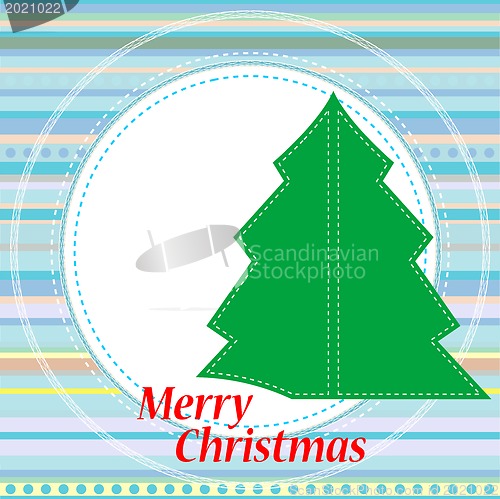 Image of Christmas greetings card with abstract background