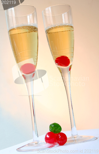 Image of Colourful Champagne Cocktails