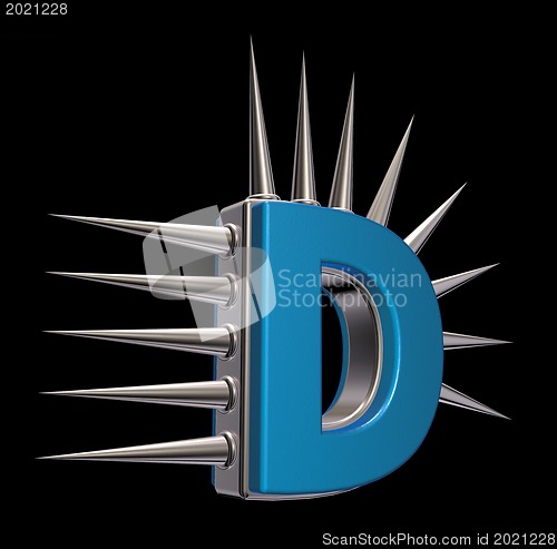 Image of prickles letter d