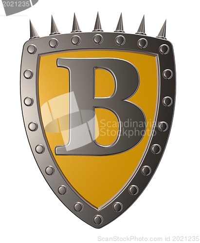 Image of shield with letter A