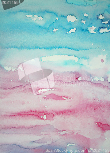 Image of Abstract watercolor background on paper texture
