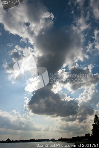 Image of blue sky and clouds