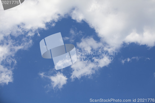 Image of blue sky and clouds