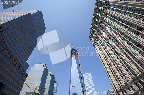 Image of NEW YORK CITY - August 30: The construction of NYC's World Trade