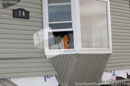 Image of NEW YORK -November12:Destroyed homes during Hurricane Sandy in t