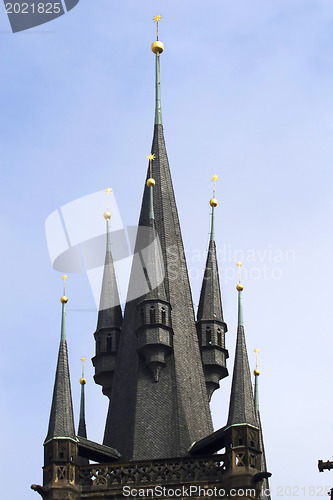 Image of Prague's church steeples