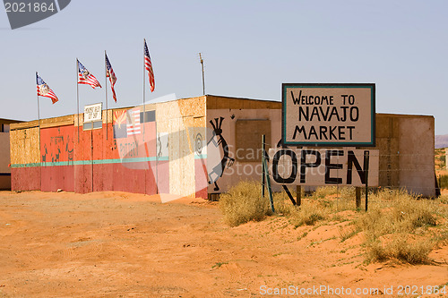 Image of Sign: Navajo Market 