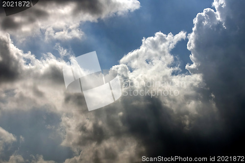 Image of Clouds in the blue sky 