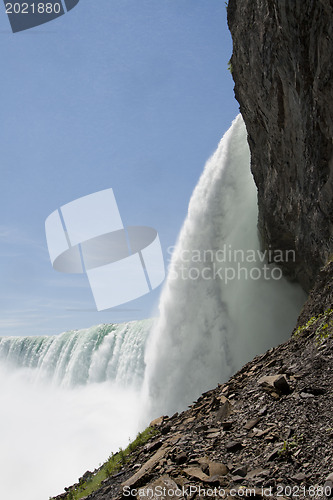Image of Wha's behaind the Niagara Falls?