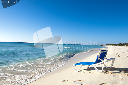 Image of Sun-chair on sea shore