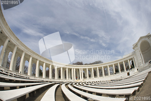 Image of Inside view of the amphitheater in front of the tomb of the unkn