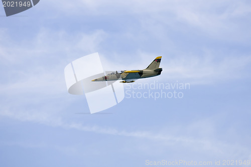 Image of A plane performing in an air show