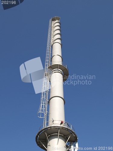 Image of Smoke-stack at factory