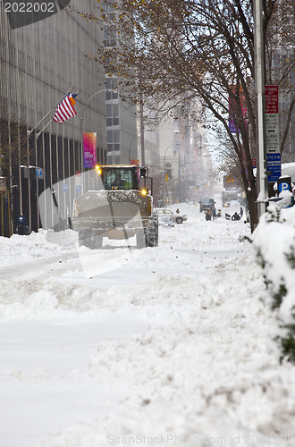 Image of Snow removing in Manhatten