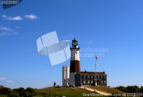 Image of Lighthouse at Montauk Point. Long Island. NewYork