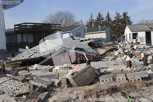 Image of NEW YORK -November12: The fire destroyed around 100 houses durin