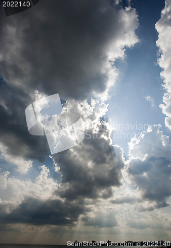 Image of Clouds in the blue sky 