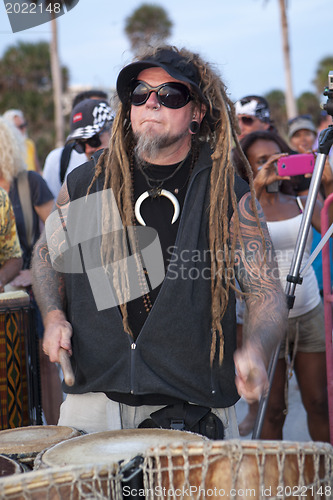 Image of Man Drumming