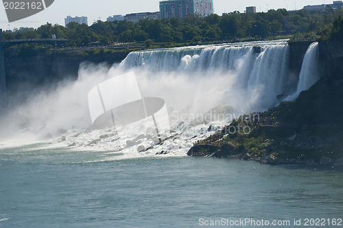 Image of Niagara.  American waterfalls.