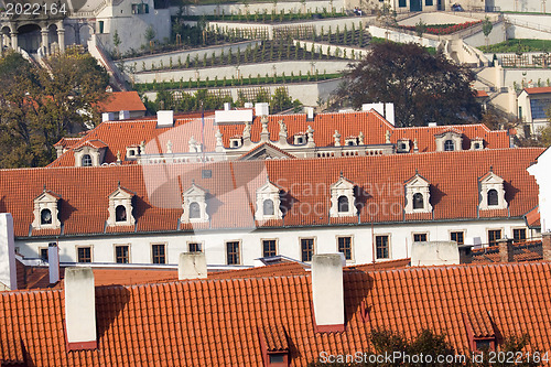 Image of Prague. Red roofs