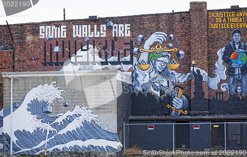 Image of Graffiti wall in New York