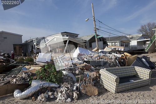 Image of NEW YORK -November12: The fire destroyed around 100 houses durin