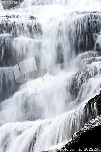 Image of Finger lakes region waterfall in the summer