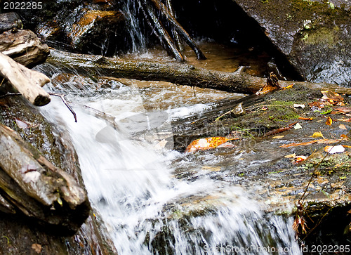 Image of Forest waterfall in Helen Georgia.