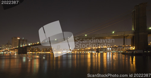 Image of Downtown Manhattan at night