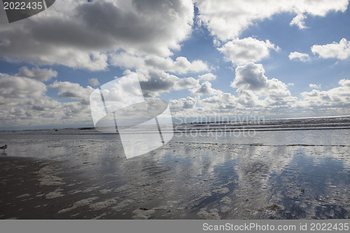 Image of Rockaway beach. NY. Day after Hurricane Sandy