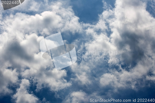 Image of Clouds in the blue sky 