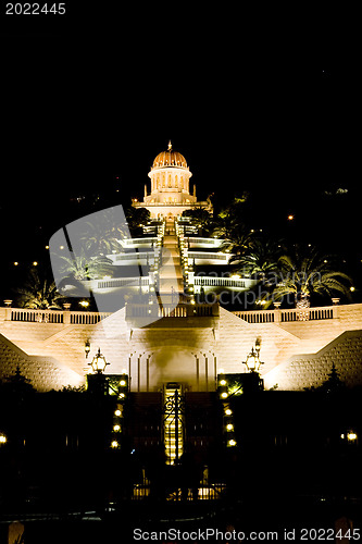 Image of The bahai temple and garden in Haifa