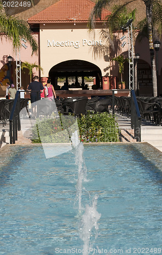 Image of Pool with fountains i