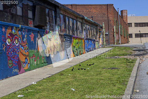 Image of Graffiti wall in New York