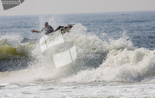 Image of Backlit surfer