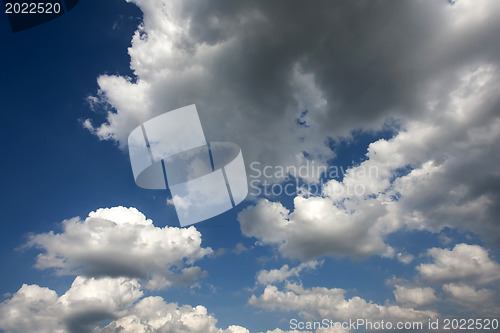 Image of Clouds in the blue sky 