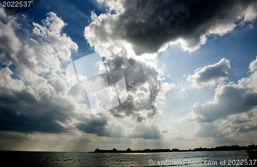 Image of Clouds in the blue sky 