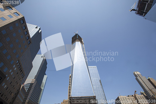 Image of NEW YORK CITY - August 30: The construction of NYC's World Trade