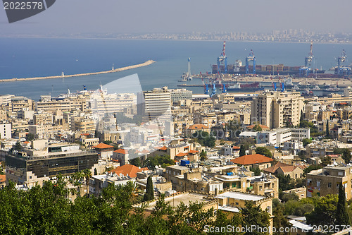 Image of Panorama of Haifa city from Israel