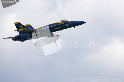 Image of Blue Angels Fly in Tight Formation