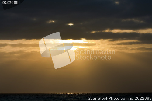 Image of  Sunrise on Caribbean sea