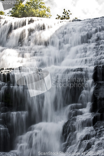 Image of Finger lakes region waterfall in the summer