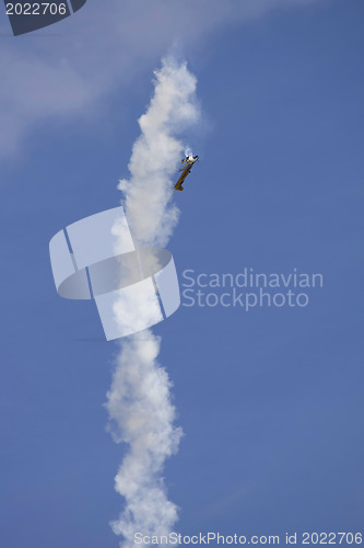 Image of A plane performing in an air show