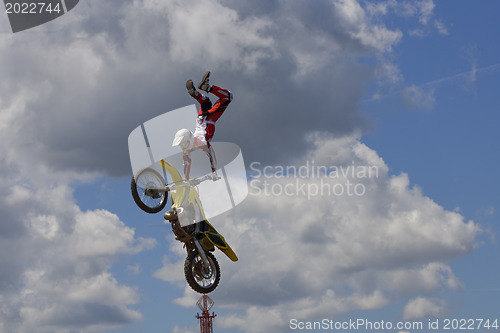 Image of Stunt Biker. Free stile performing