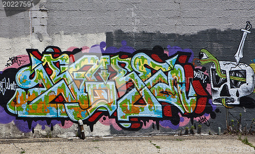 Image of Graffiti wall in New York