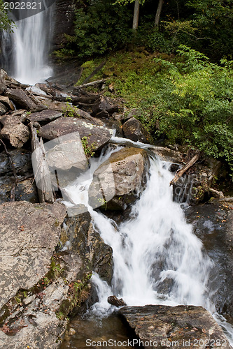 Image of Forest waterfall in Helen Georgia.